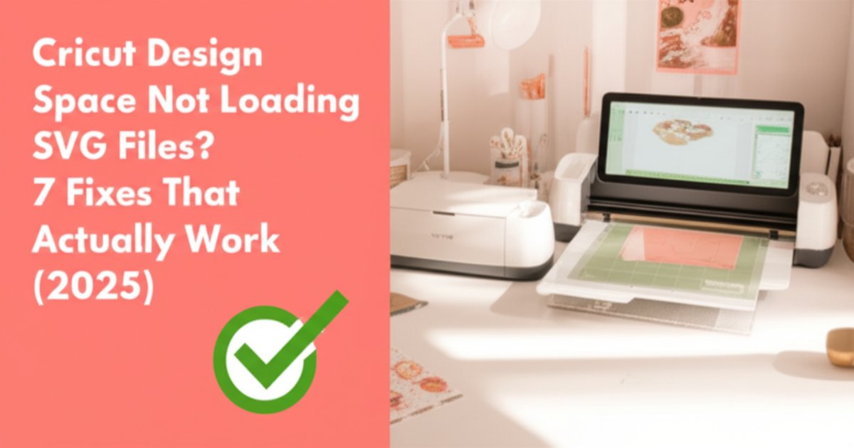 Cricut Design Space Not Loading SVG Files? 7 Fixes That Actually Work ...